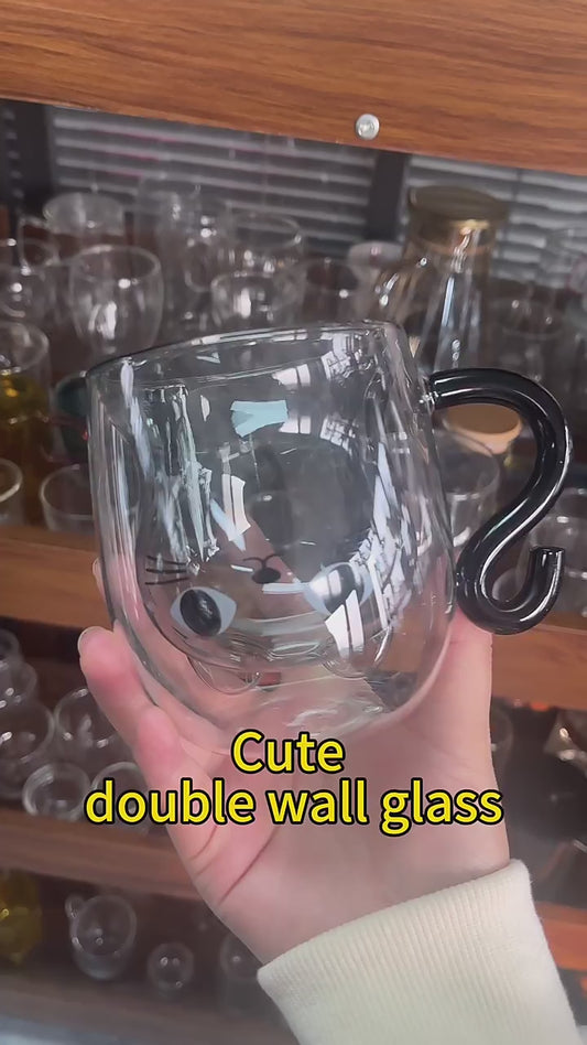 Cat Double-Walled Glass